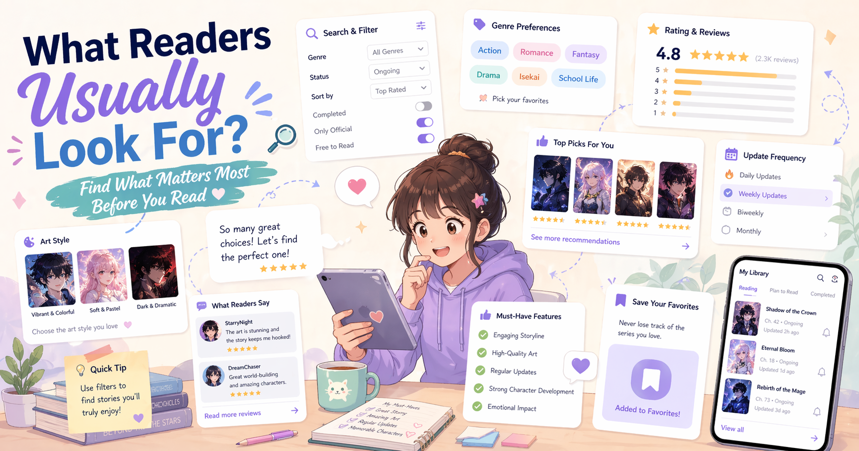 What Readers Usually Look For?