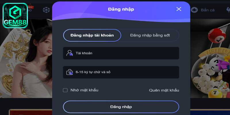 Gem88 đăng nhập – Cổng vào nhà cái uy tín hàng đầu 2025